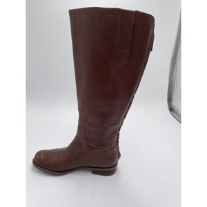 Nine West Knee High Brown Leather Riding Boots Size 6M